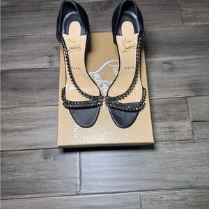 Christian Louboutin Black Studded Women's Heels